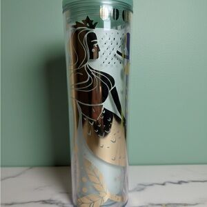 NWT Starbucks 2020 Limited Edition Gold Mermaid Siren Scale Tumbler 16oz